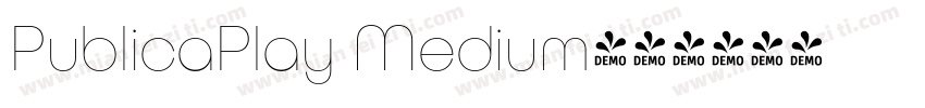 PublicaPlay Medium字体转换